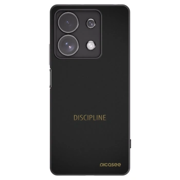 Picasee Xiaomi Redmi Note 13 Pro 4G Hülle - Schwarzes Silikon - Discipline