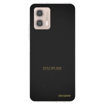 Picasee Motorola Moto G53 5G Hülle - Transparentes Silikon - Discipline