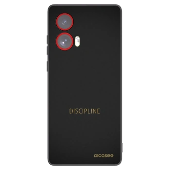 Picasee Motorola Edge 50 Fusion Hülle - Schwarzes Silikon - Discipline