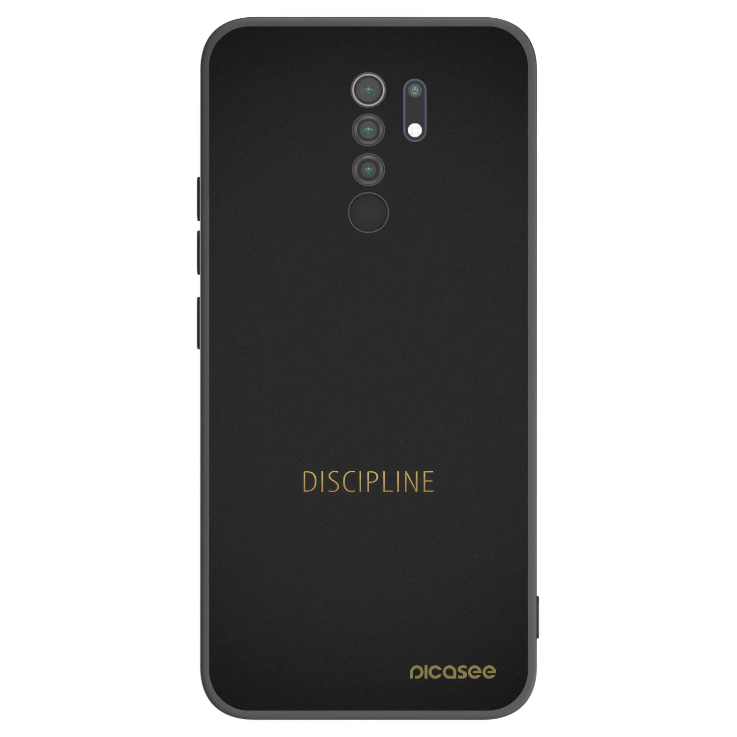 Picasee Xiaomi Redmi 9 Hülle - Schwarzes Silikon - Discipline