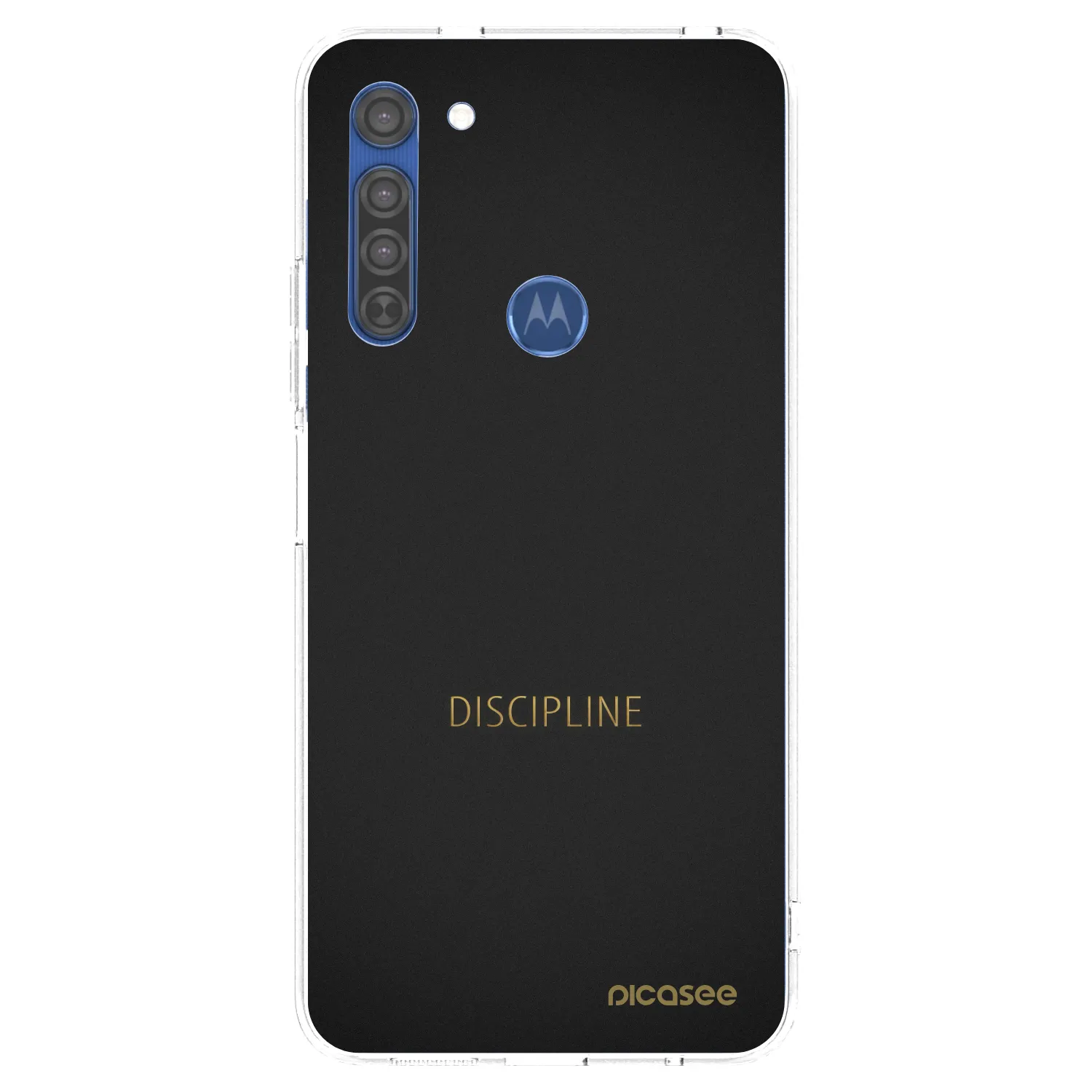 Picasee Motorola Moto G8 Hülle - Transparentes Silikon - Discipline