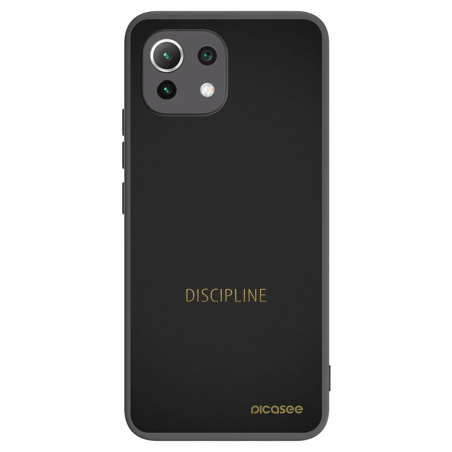 Picasee Xiaomi Mi 11 Lite Hülle - Schwarzes Silikon - Discipline