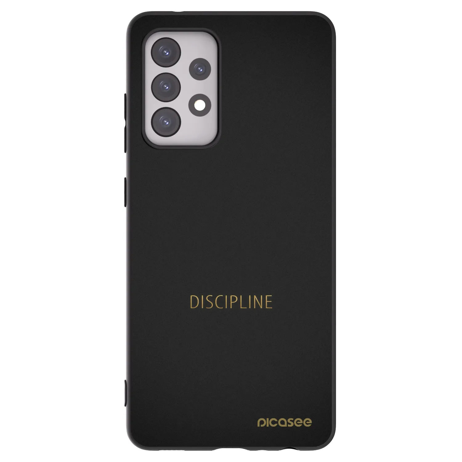 Picasee Samsung Galaxy A52s 5G A528B Hülle - Schwarzes Silikon - Discipline