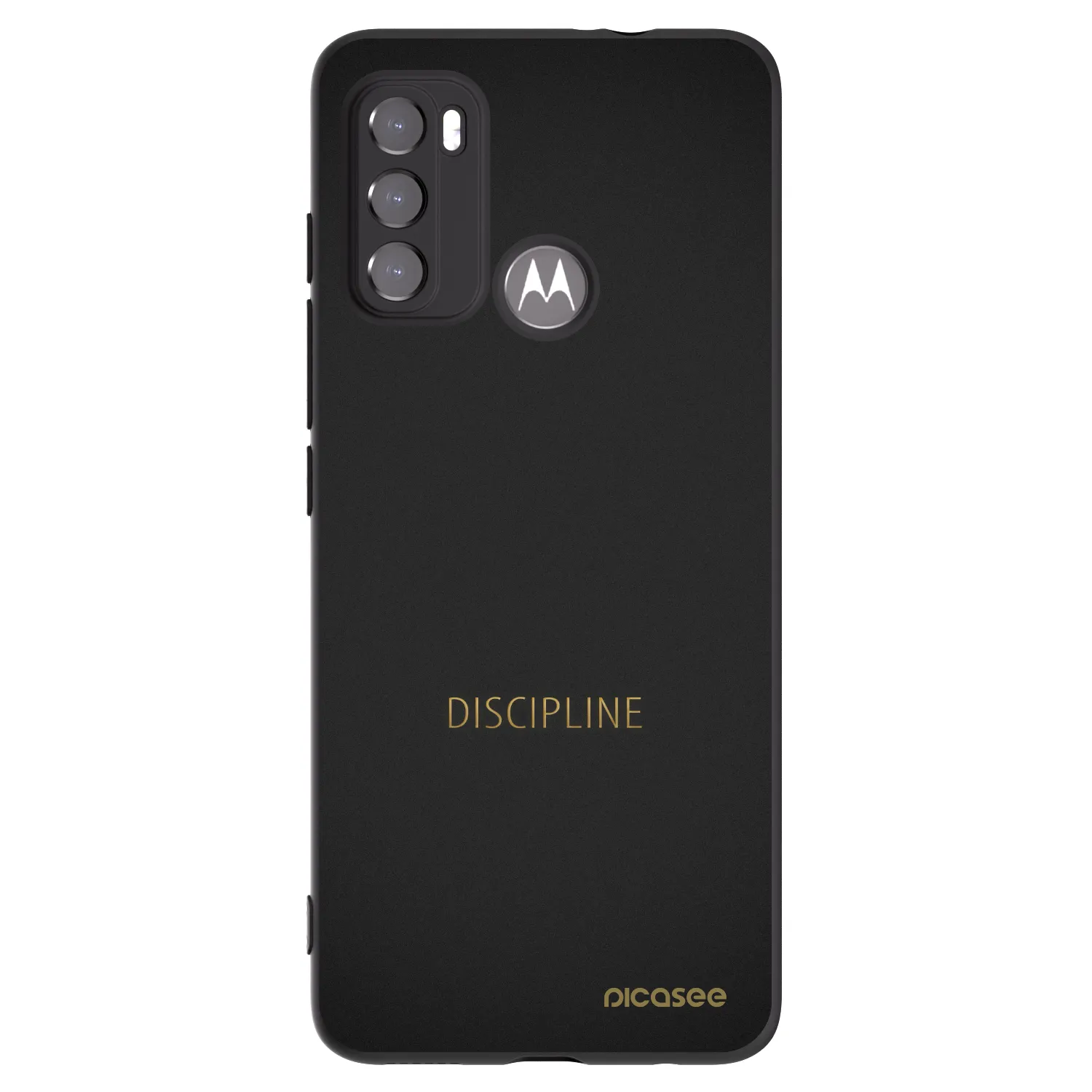 Picasee Motorola Moto G60 Hülle - Schwarzes Silikon - Discipline
