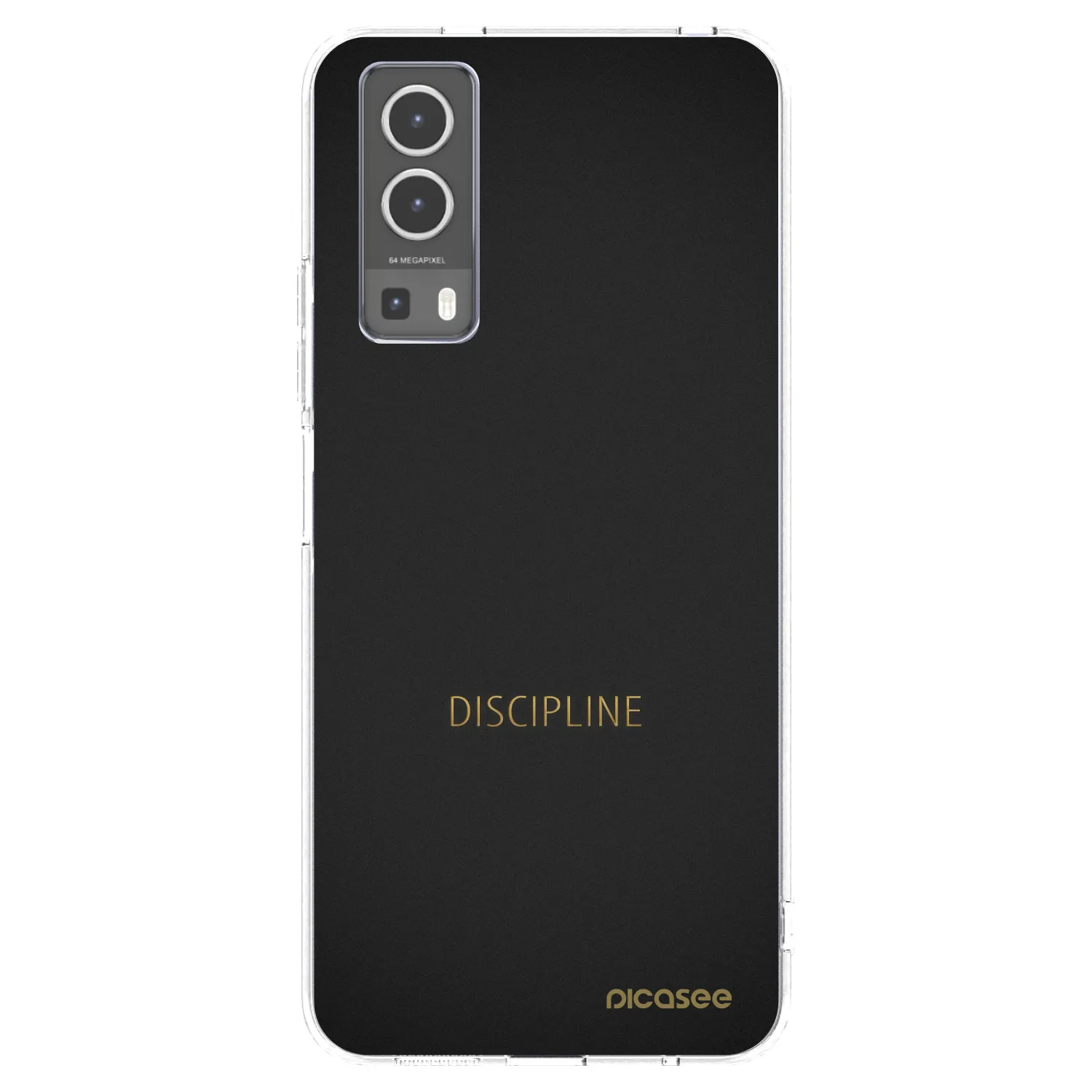 Picasee Vivo Y72 5G Hülle - Transparentes Silikon - Discipline