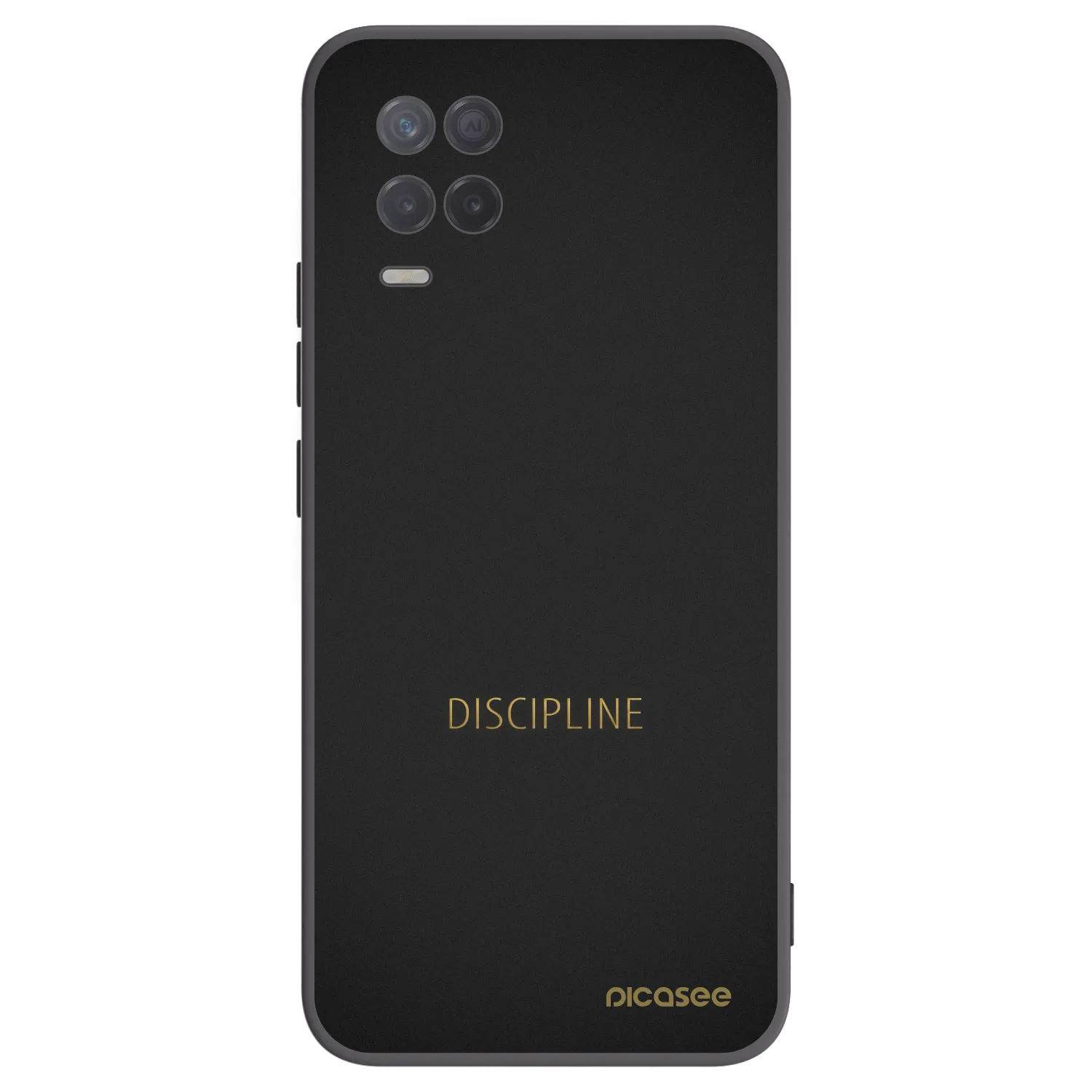 Picasee Realme 8 5G Hülle - Schwarzes Silikon - Discipline