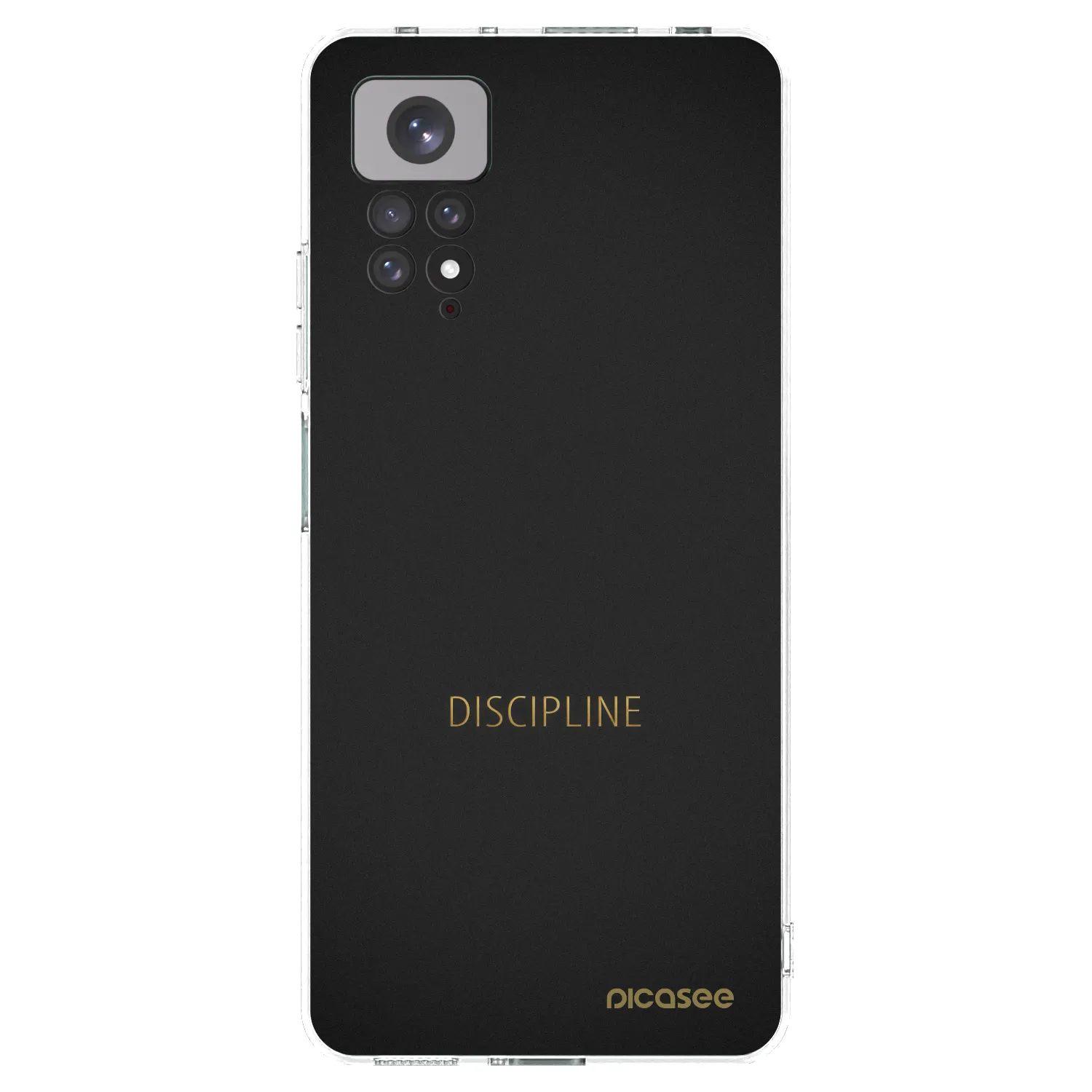Picasee Xiaomi Redmi Note 11 Hülle - Transparentes Silikon - Discipline