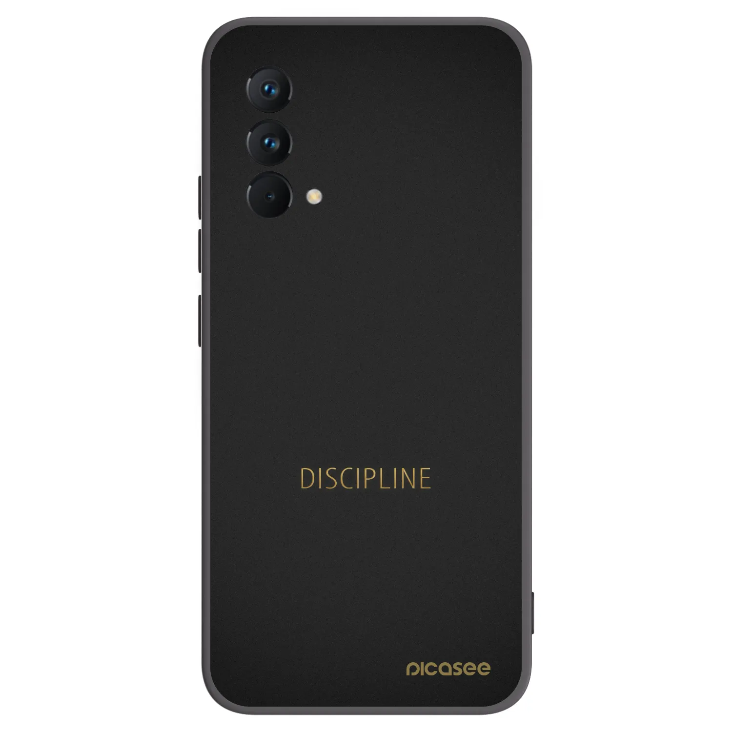 Picasee Realme GT Master Edition 5G Hülle - Schwarzes Silikon - Discipline