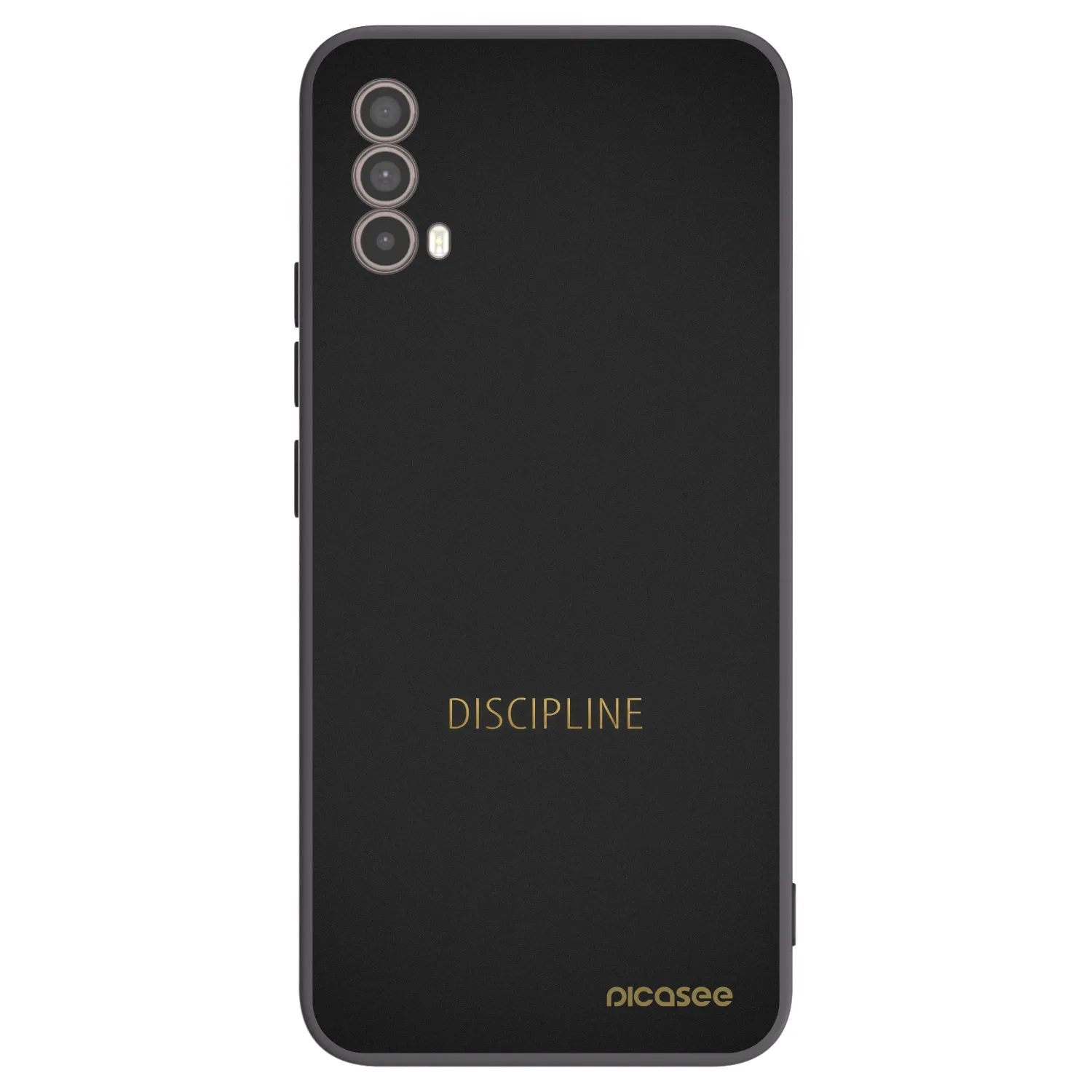 Picasee Motorola Moto E40 Hülle - Schwarzes Silikon - Discipline