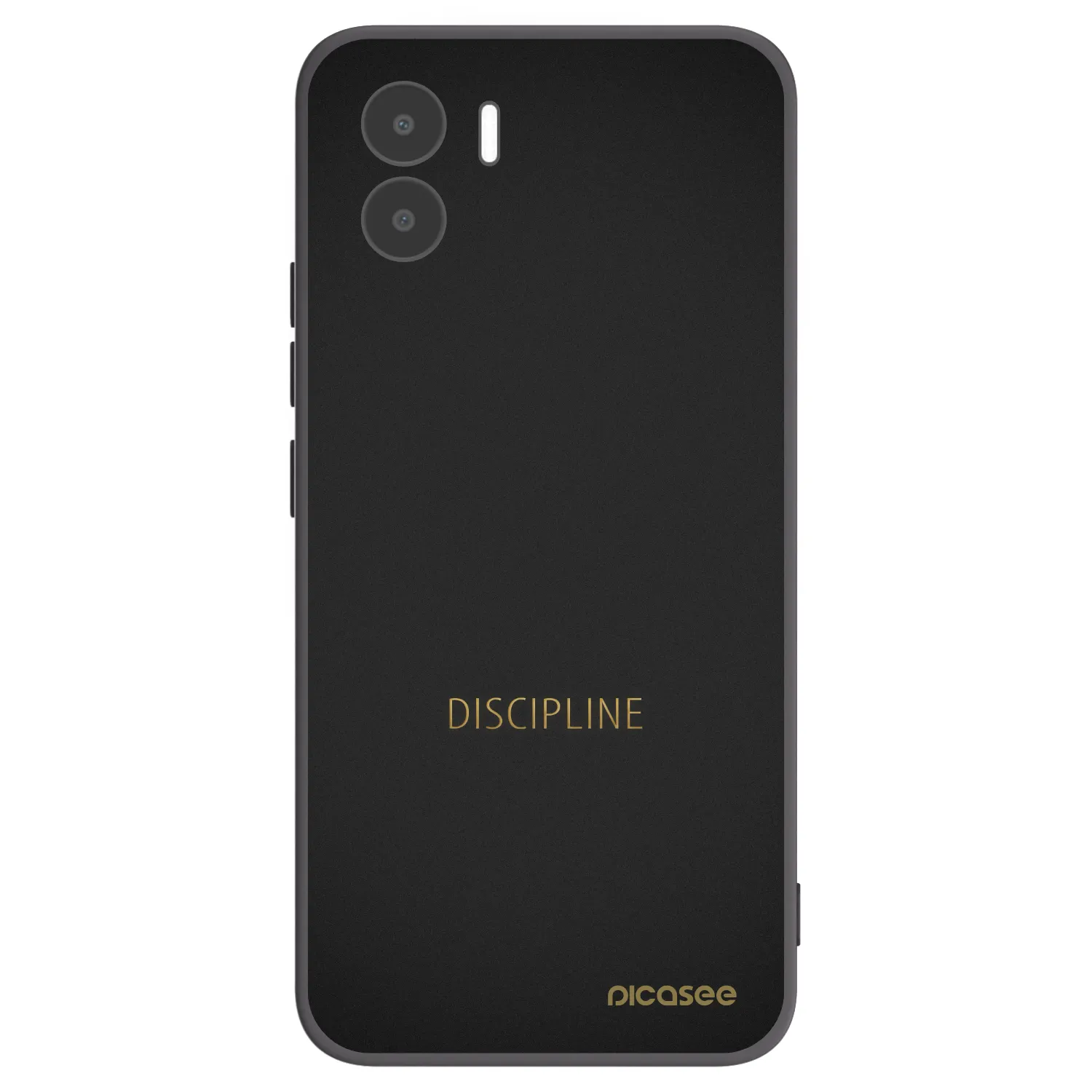 Picasee Xiaomi Redmi A1 Hülle - Schwarzes Silikon - Discipline