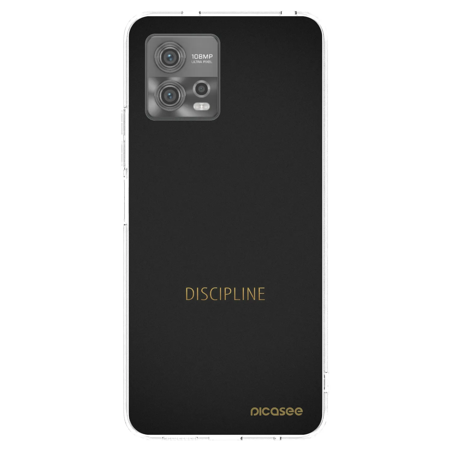 Picasee Motorola Moto G72 Hülle - Transparentes Silikon - Discipline