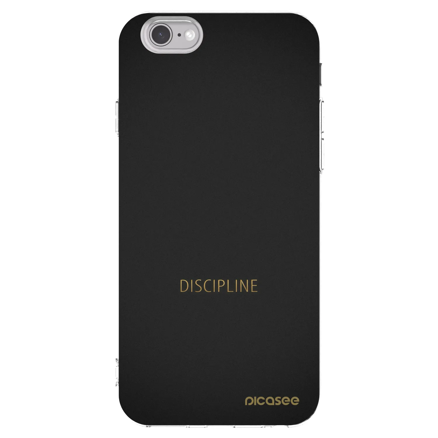 Picasee Apple iPhone 6/6S Hülle - Transparentes Silikon - Discipline