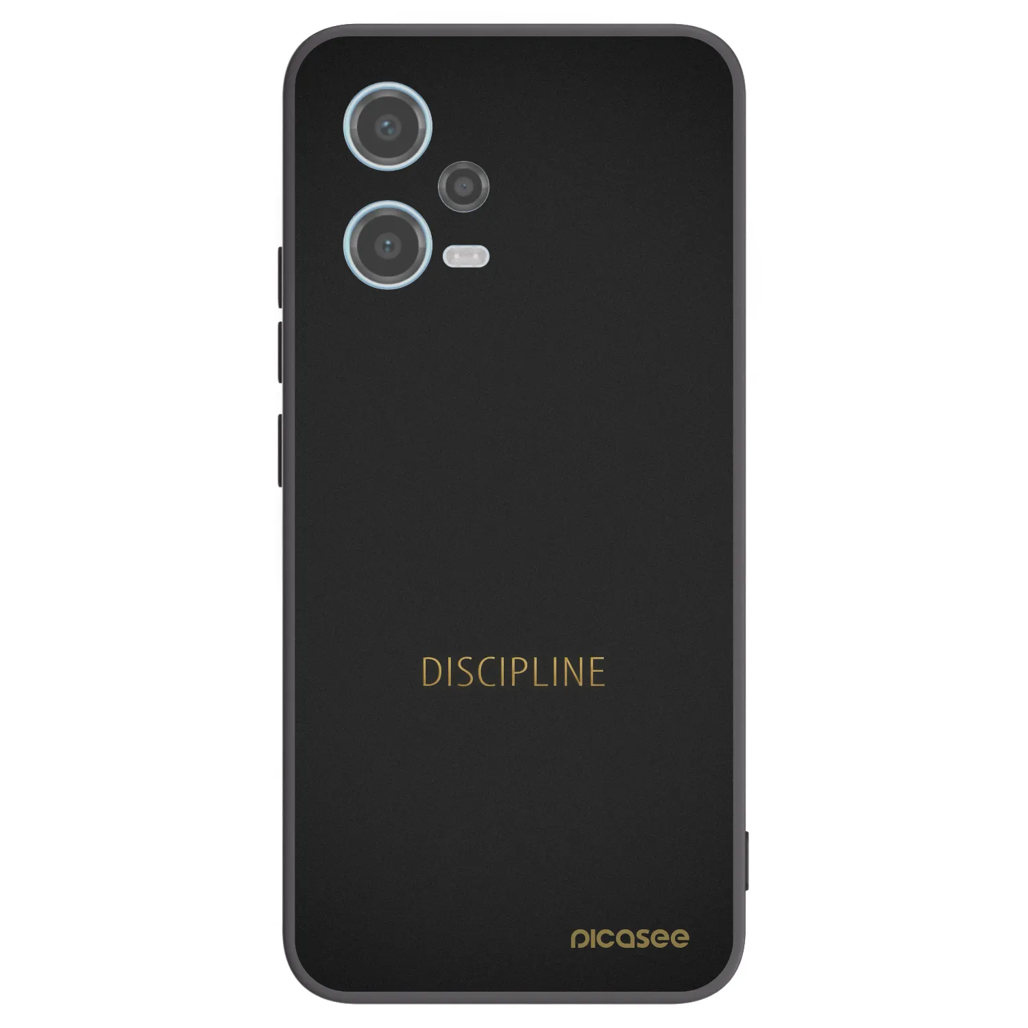 Picasee Xiaomi Redmi Note 12 5G Hülle - Schwarzes Silikon - Discipline