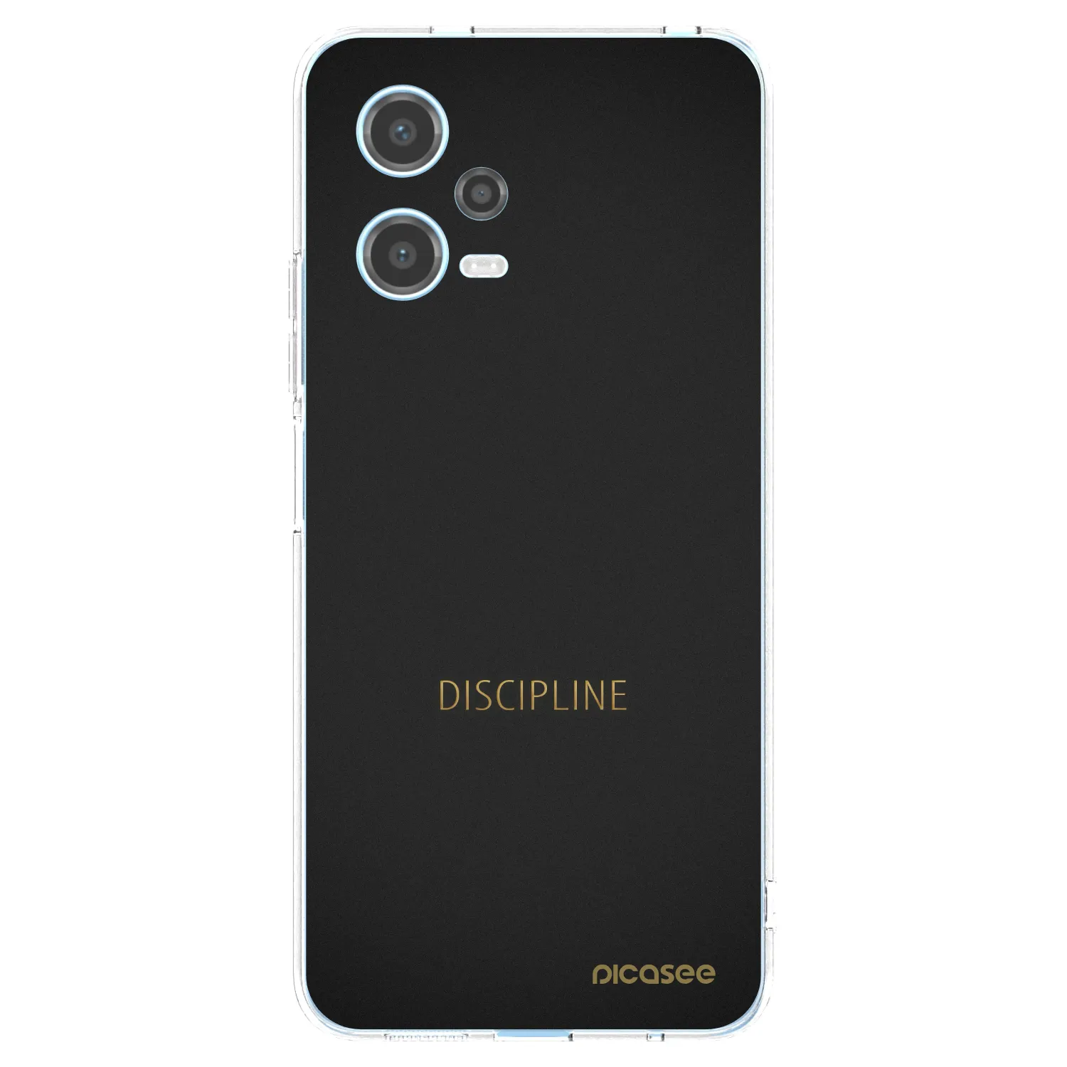 Picasee Xiaomi Redmi Note 12 5G Hülle - Transparentes Silikon - Discipline