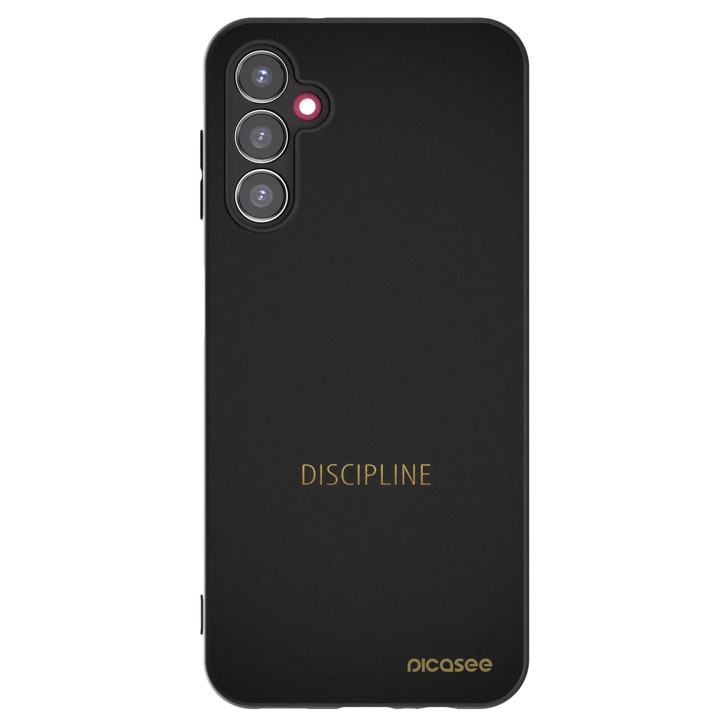 Picasee Samsung Galaxy A14 5G A146P Hülle - Schwarzes Silikon - Discipline