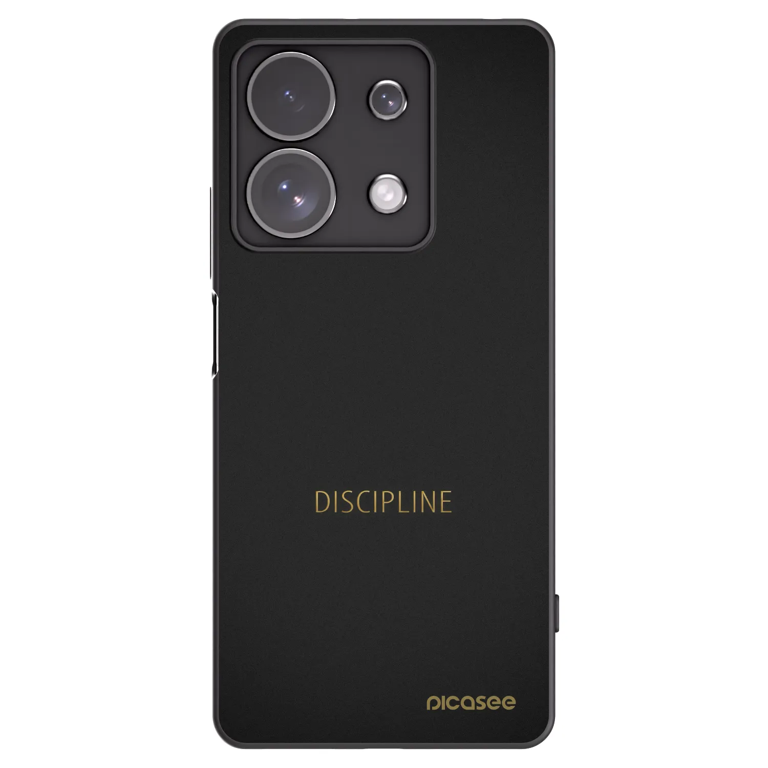 Picasee Xiaomi Redmi Note 13 Pro 4G Hülle - Schwarzes Silikon - Discipline