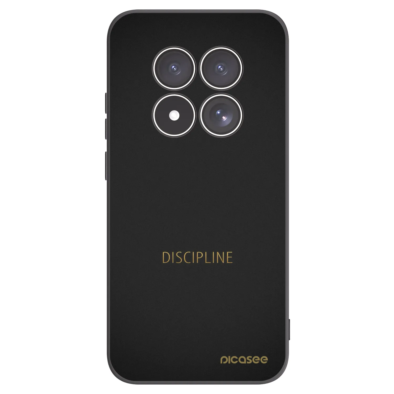 Picasee Xiaomi Redmi Note 15 Pro 4G Hülle - Schwarzes Silikon - Discipline