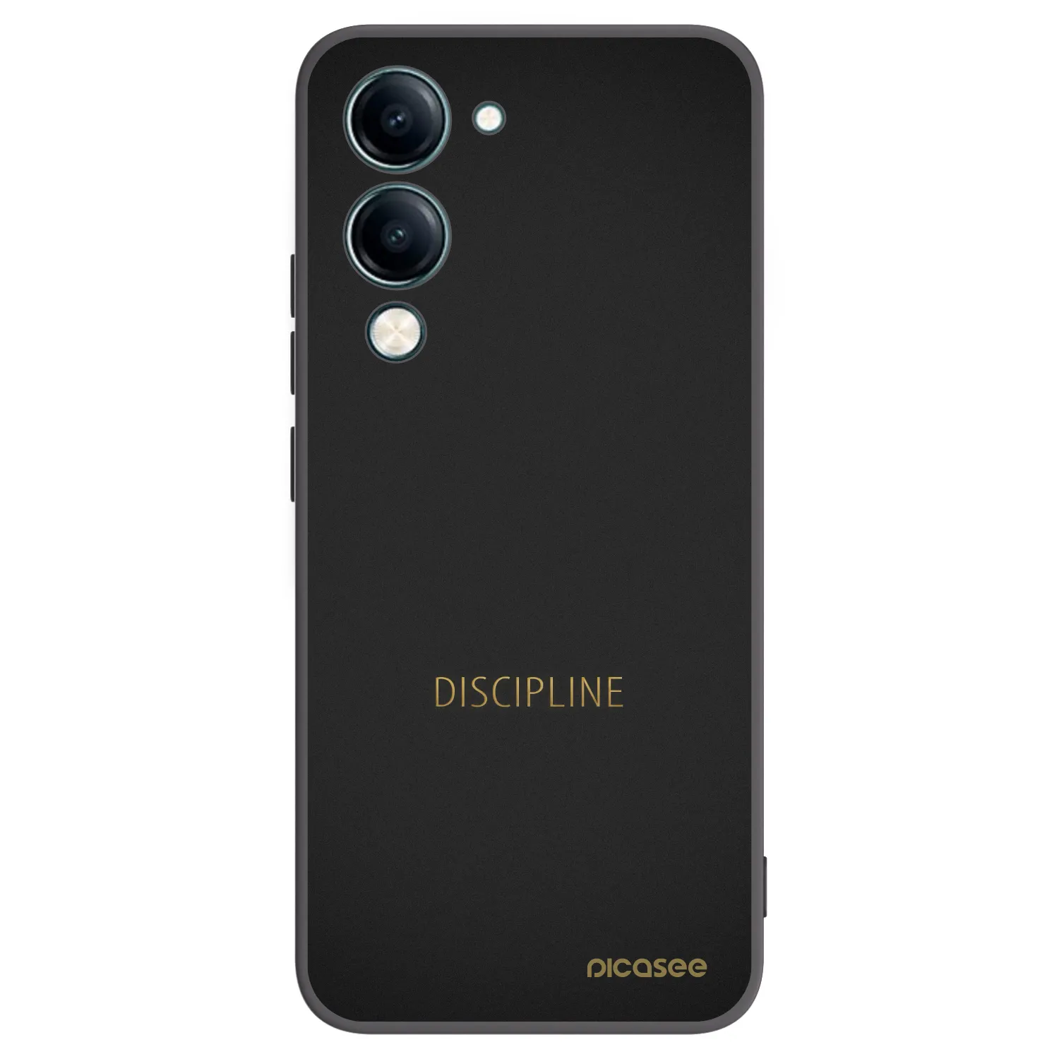 Picasee Vivo Y29s 5G Hülle - Schwarzes Silikon - Discipline