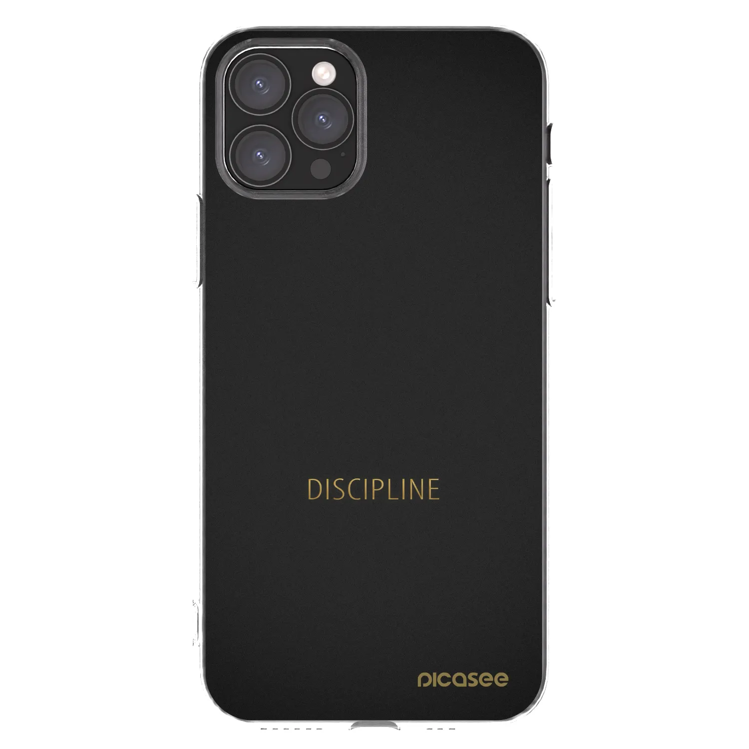 Picasee Apple iPhone 11 Pro Hülle - Transparentes Silikon - Discipline