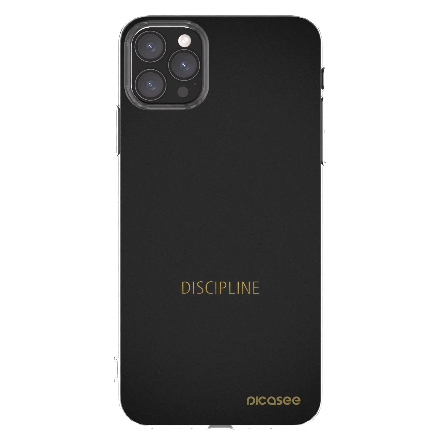 Picasee Apple iPhone 11 Pro Max Hülle - Transparentes Silikon - Discipline