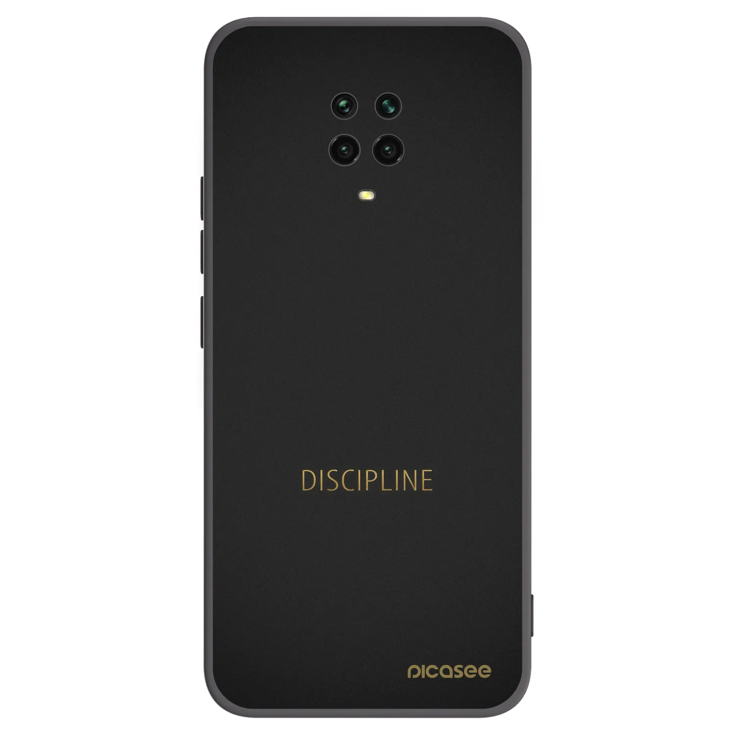 Picasee Xiaomi Redmi Note 9 Pro Hülle - Schwarzes Silikon - Discipline