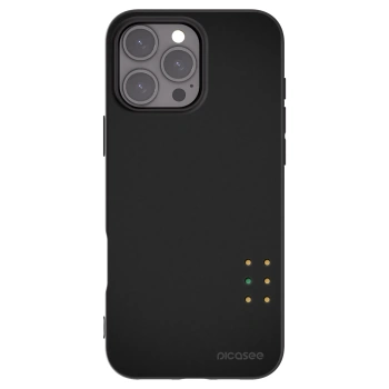 Picasee Apple iPhone 16 Pro Max Hülle - Schwarzes Silikon - Pulse