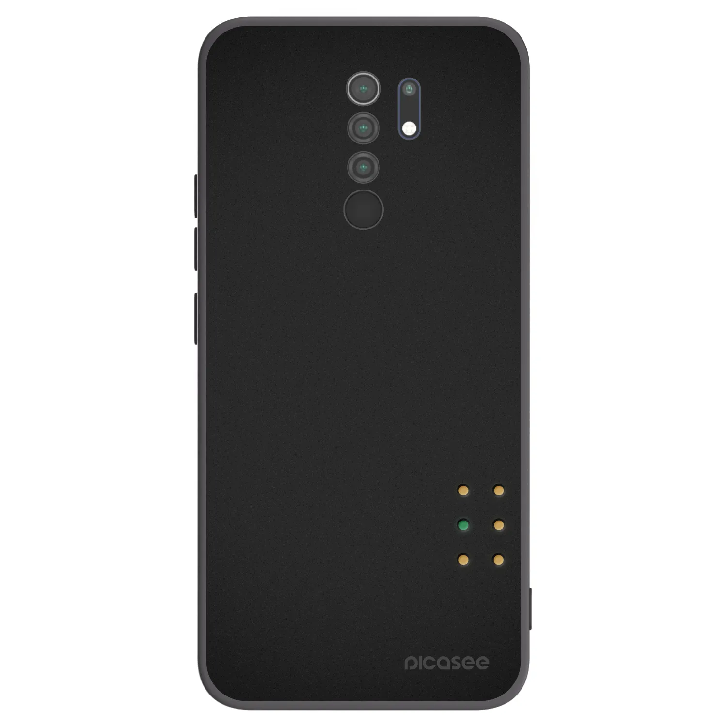 Picasee Xiaomi Redmi 9 Hülle - Schwarzes Silikon - Pulse