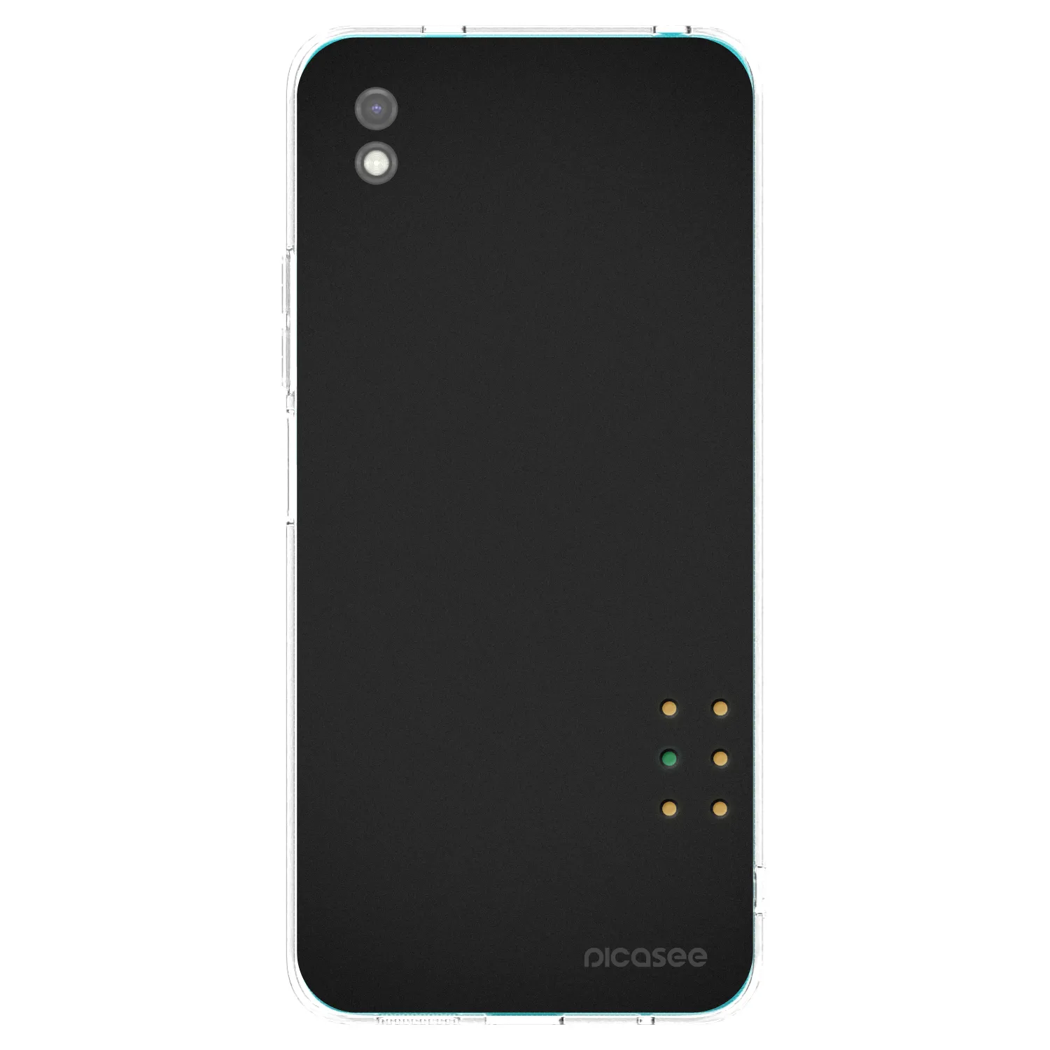 Picasee Xiaomi Redmi 9A Hülle - Schwarzes Silikon - Pulse