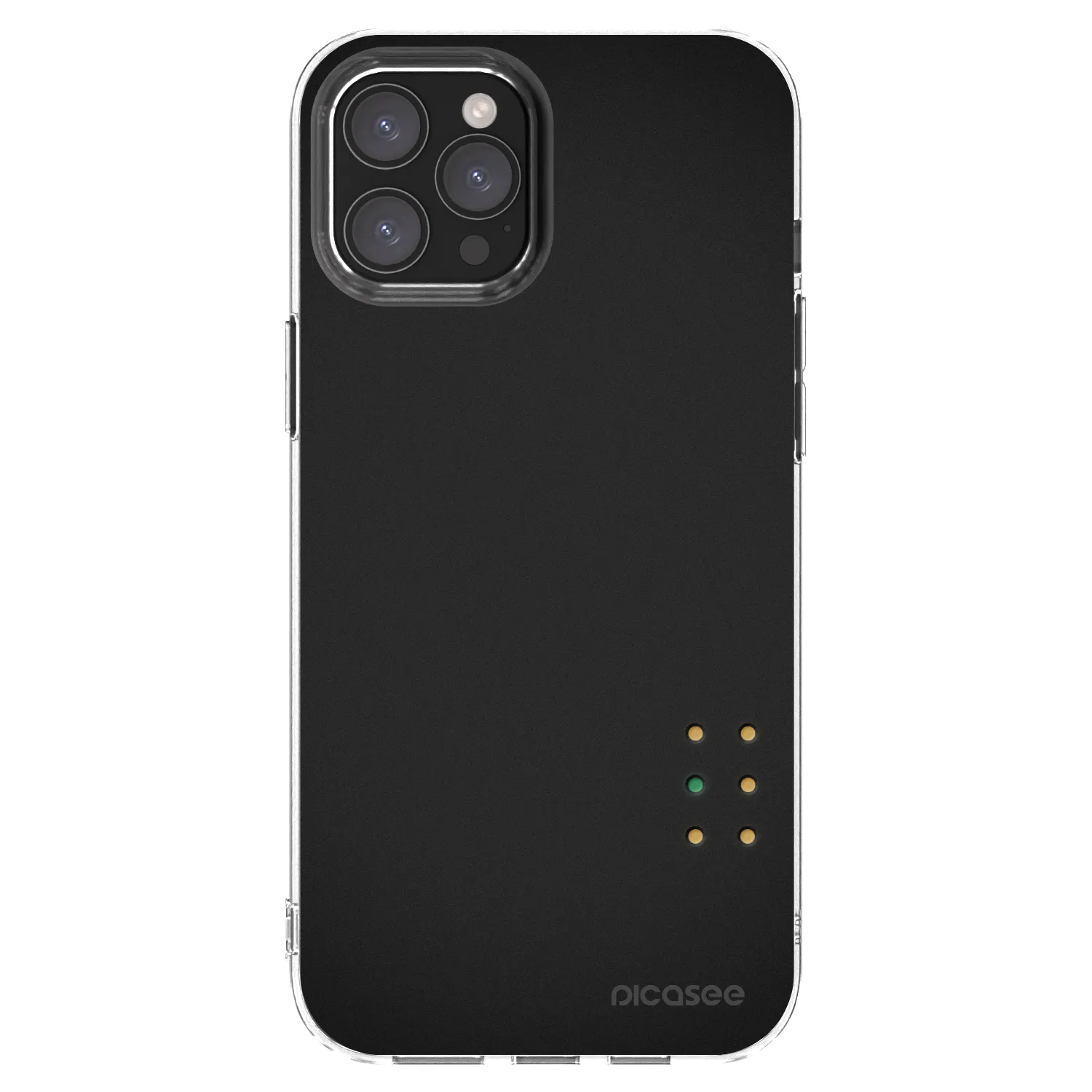 Picasee Apple iPhone 12 Pro Max Hülle - Transparentes Silikon - Pulse