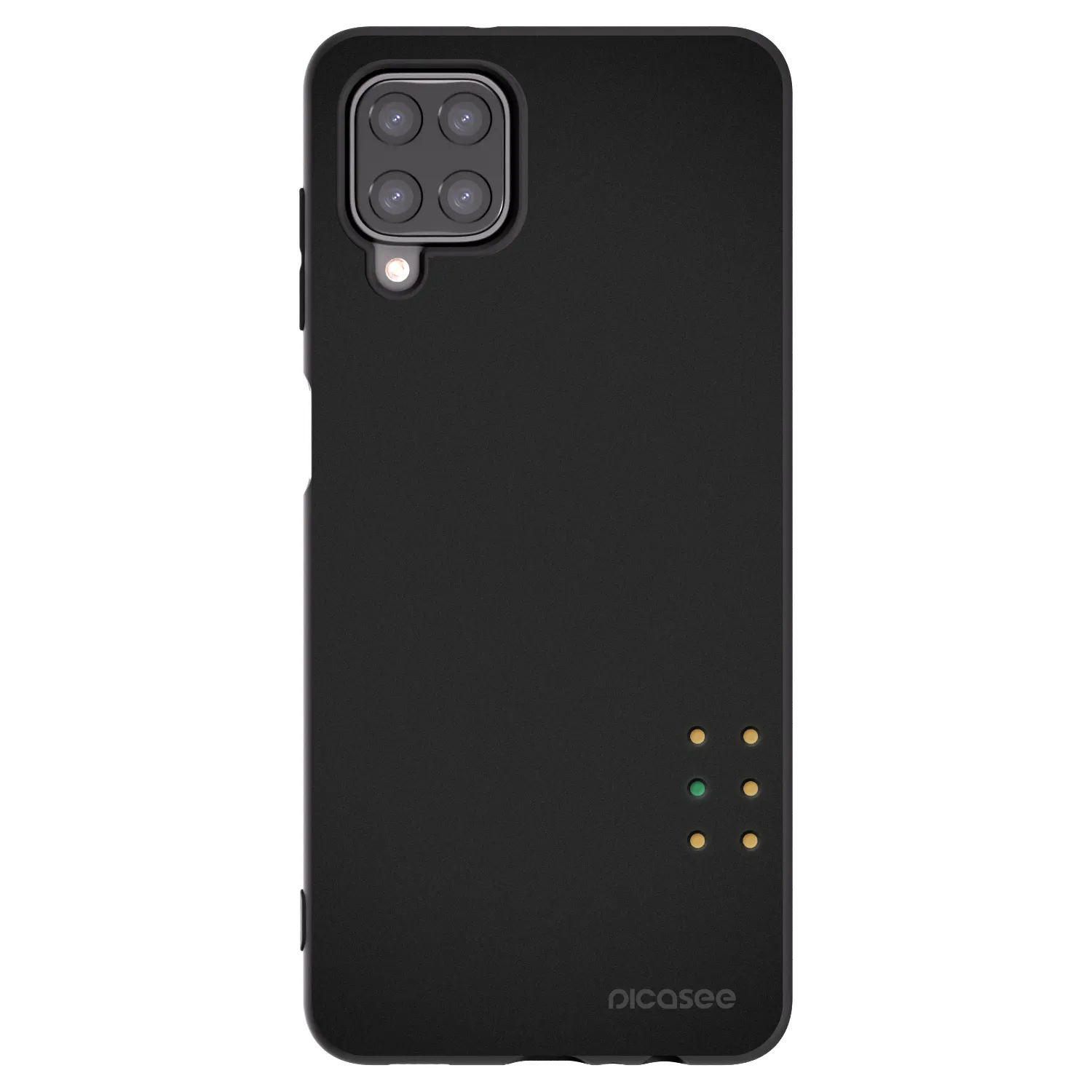 Picasee Samsung Galaxy A12 A125F Hülle - Schwarzes Silikon - Pulse