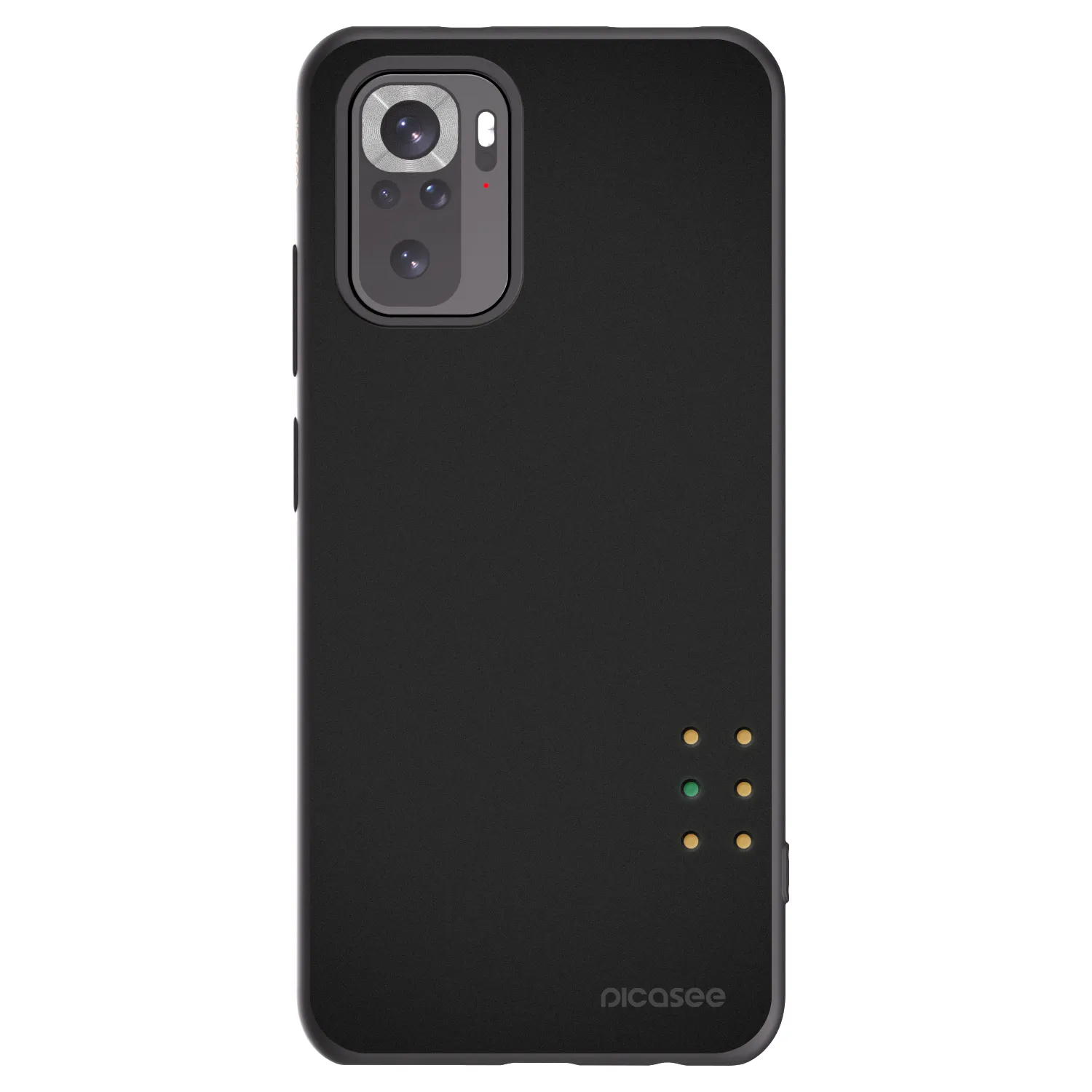 Picasee Xiaomi Redmi Note 10S Hülle - Schwarzes Silikon - Pulse