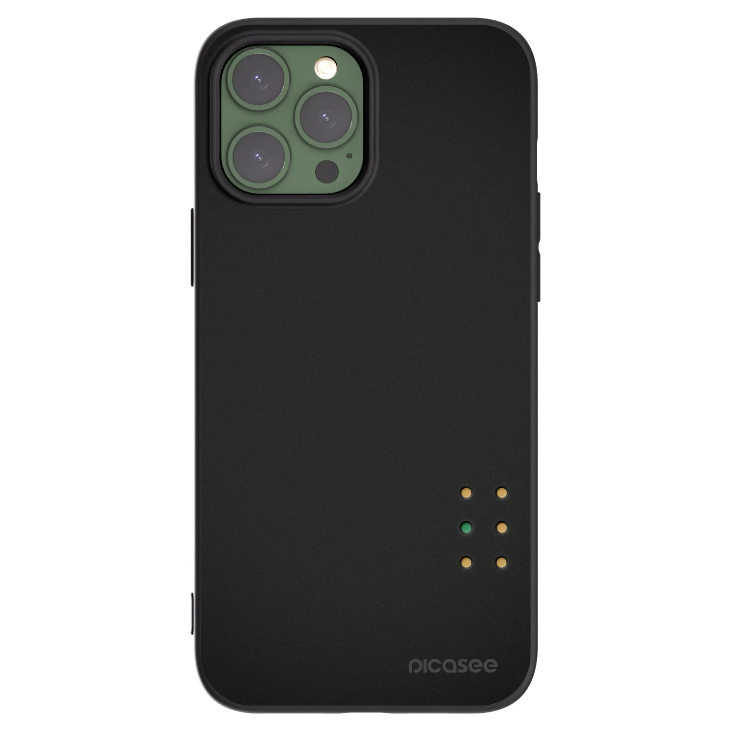 Picasee Apple iPhone 13 Pro Max Hülle - Schwarzes Silikon - Pulse