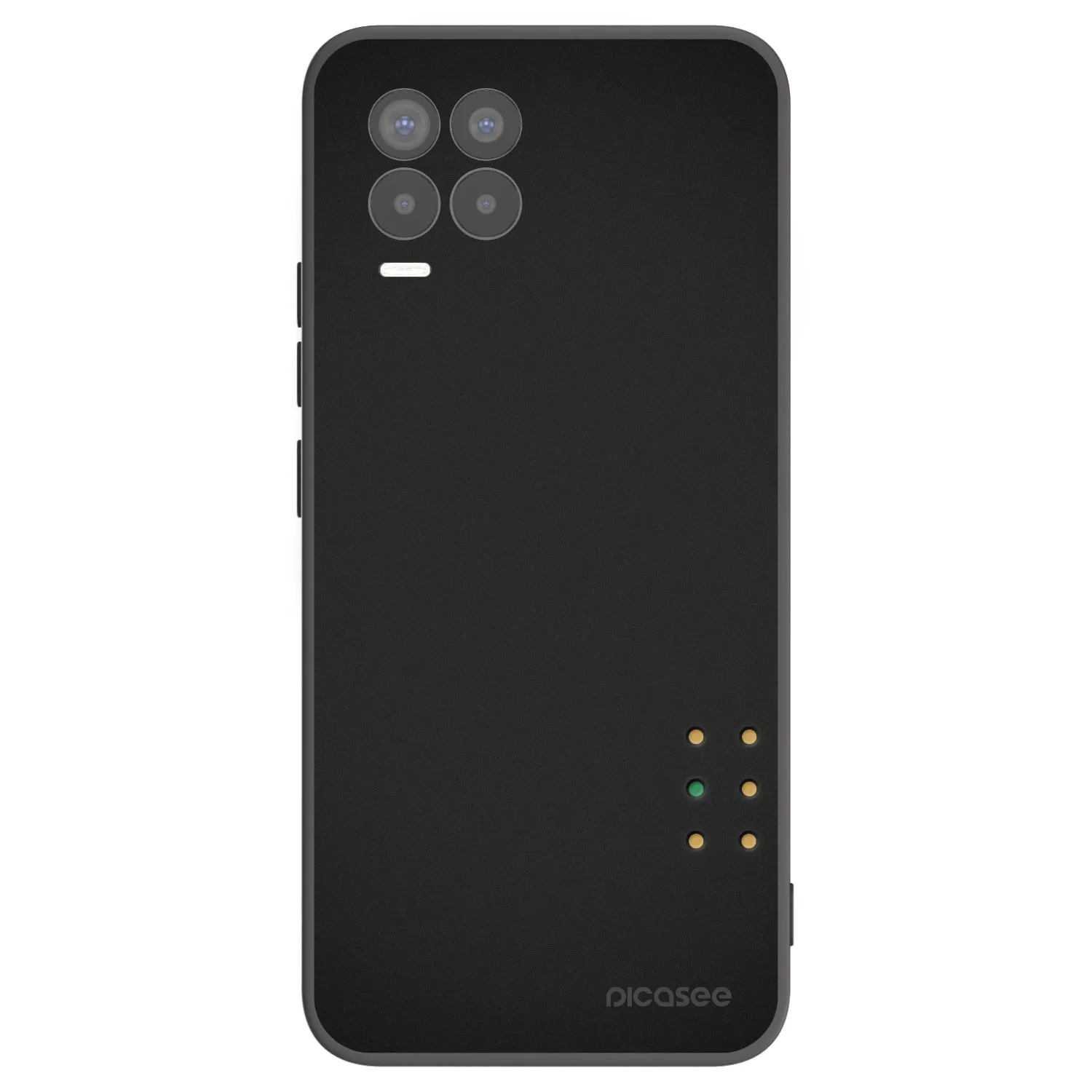 Picasee Realme 8 Pro Hülle - Schwarzes Silikon - Pulse