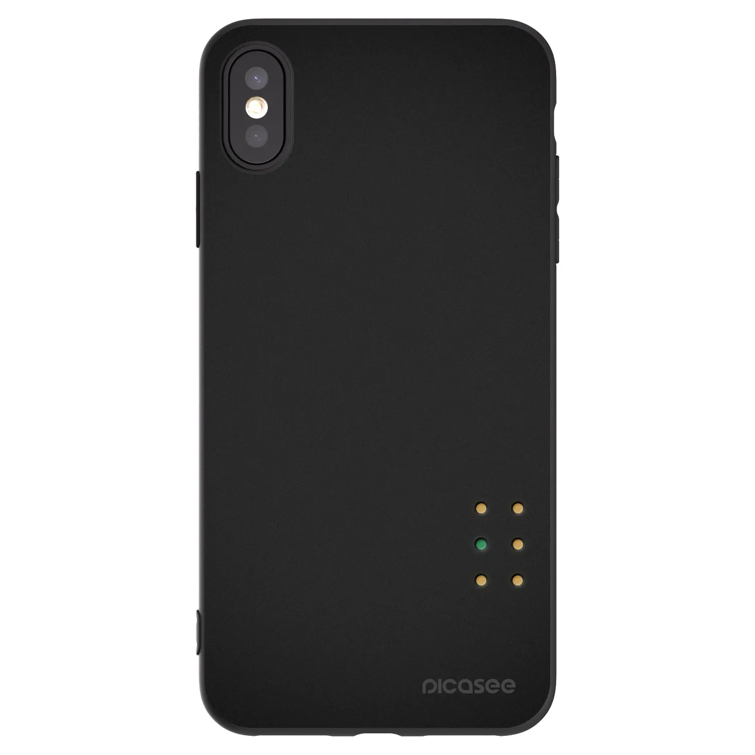 Picasee Apple iPhone XS Max Hülle - Schwarzes Silikon - Pulse
