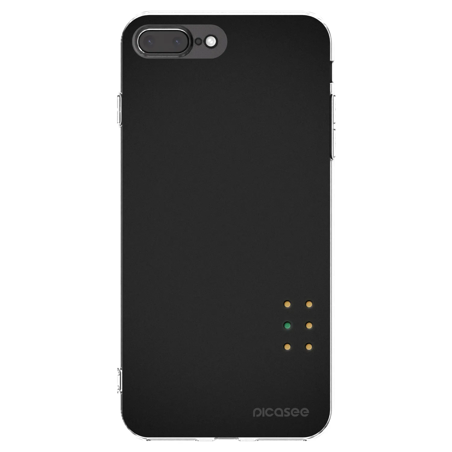 Picasee Apple iPhone 7 Plus Hülle - Transparentes Silikon - Pulse