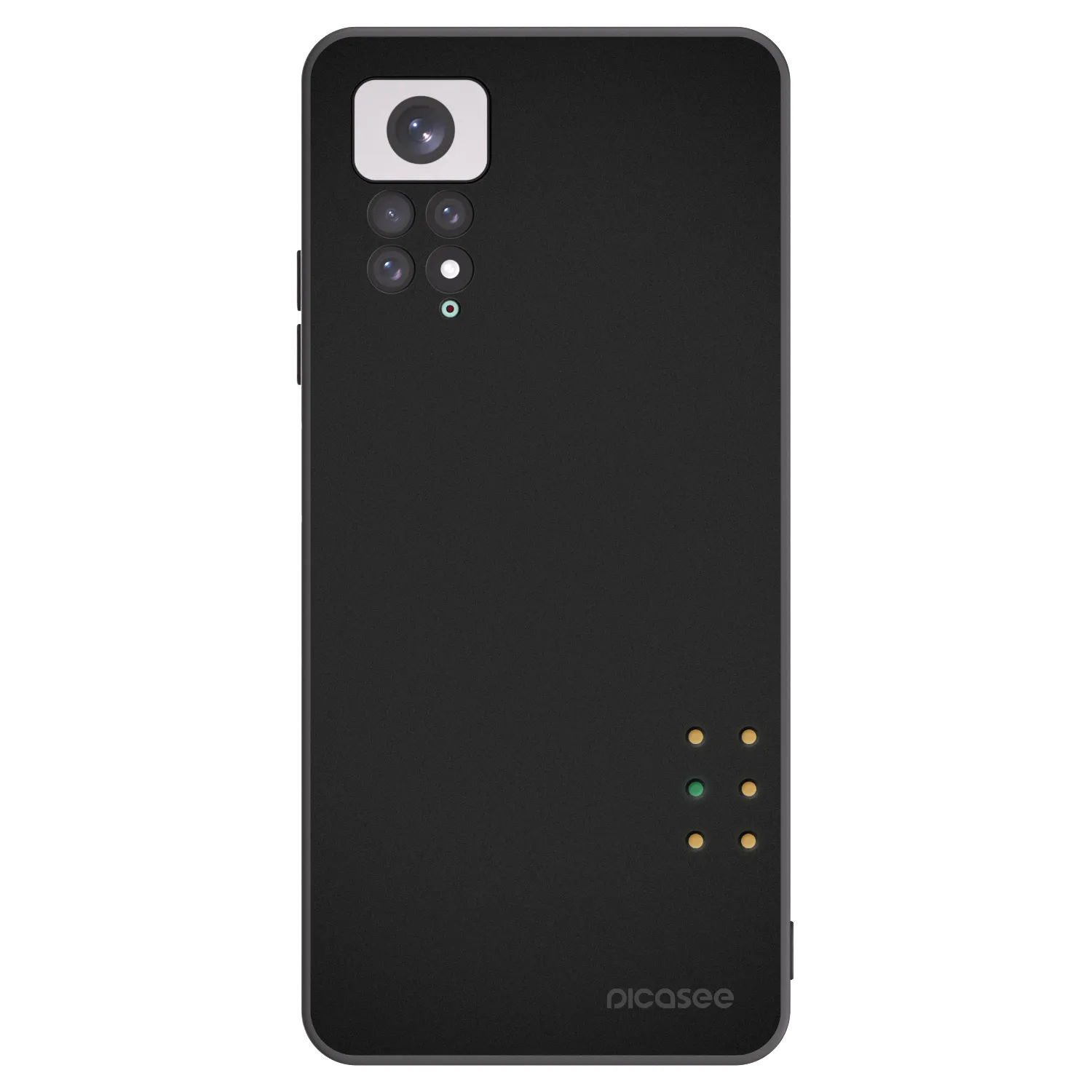Picasee Xiaomi Redmi Note 11 Hülle - Schwarzes Silikon - Pulse