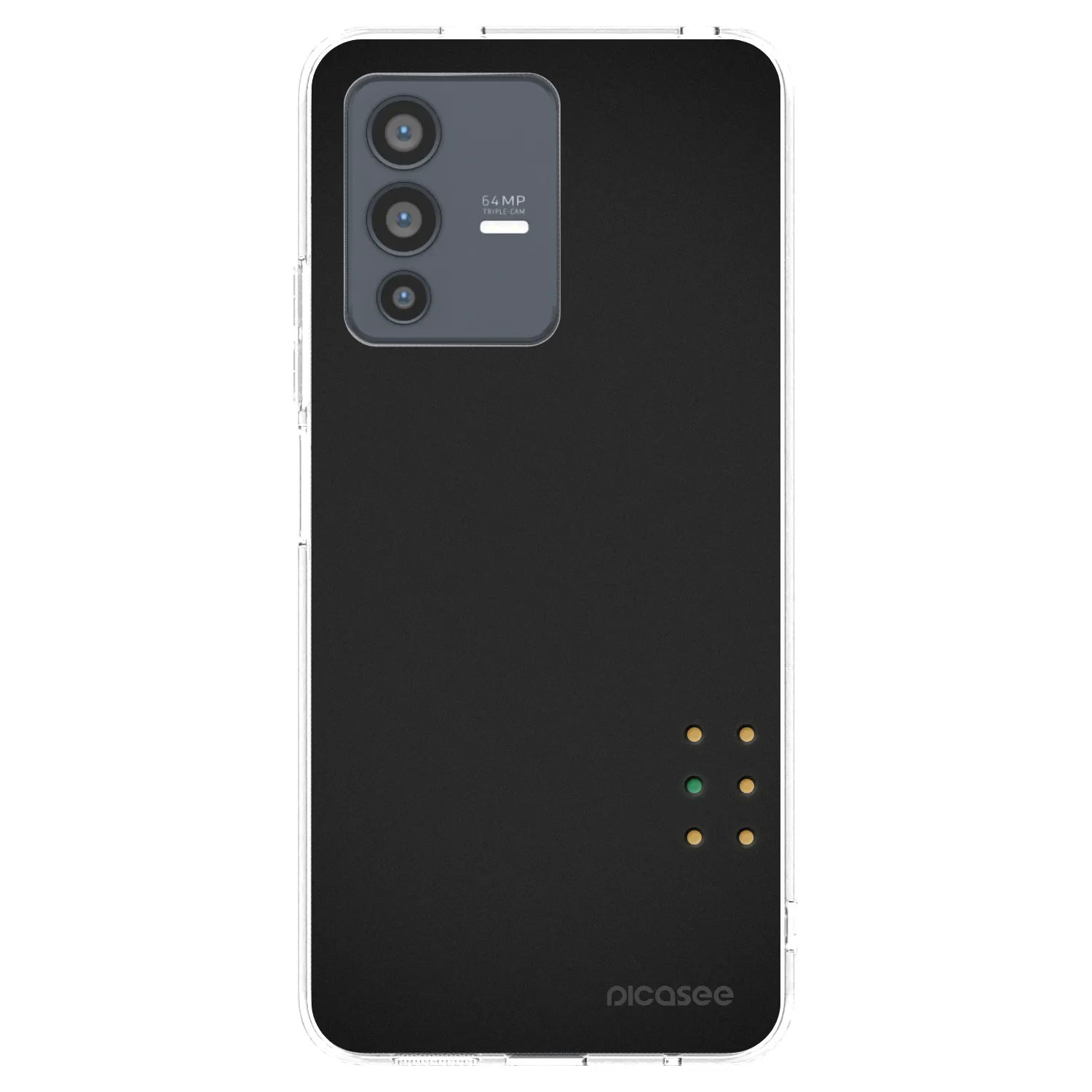 Picasee Vivo V23 5G Hülle - Transparentes Silikon - Pulse