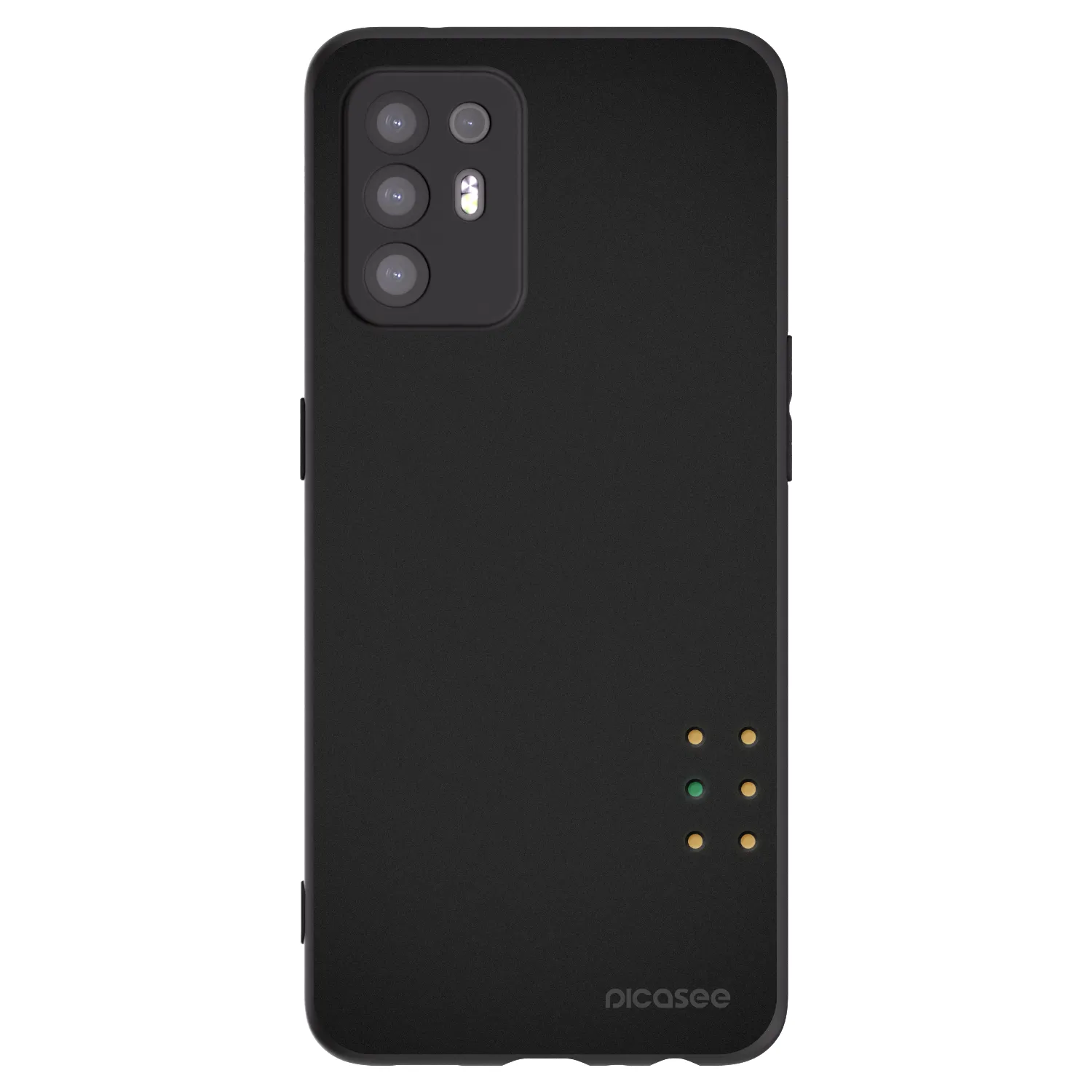 Picasee OPPO A94 5G Hülle - Schwarzes Silikon - Pulse