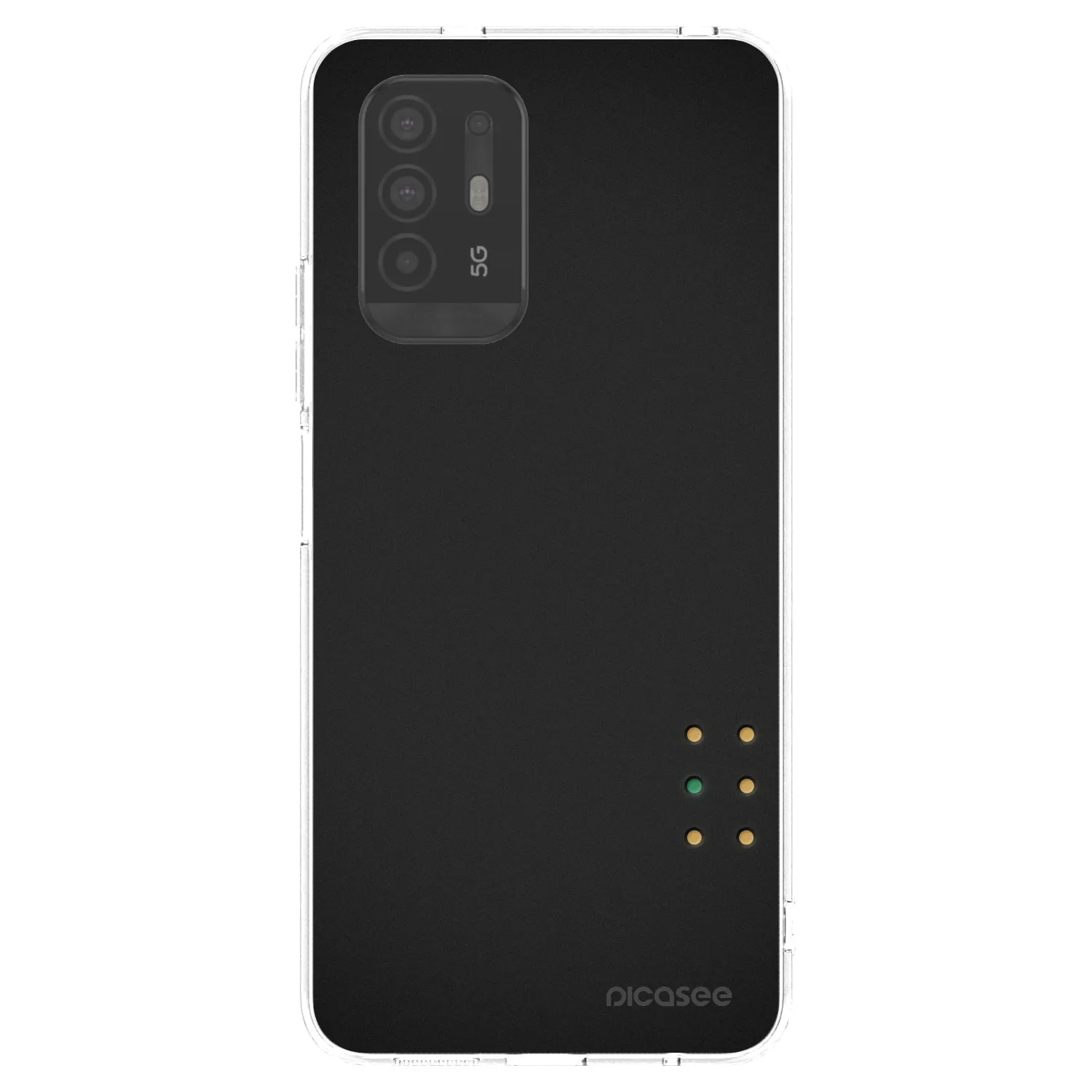 Picasee OPPO A94 5G Hülle - Transparentes Silikon - Pulse