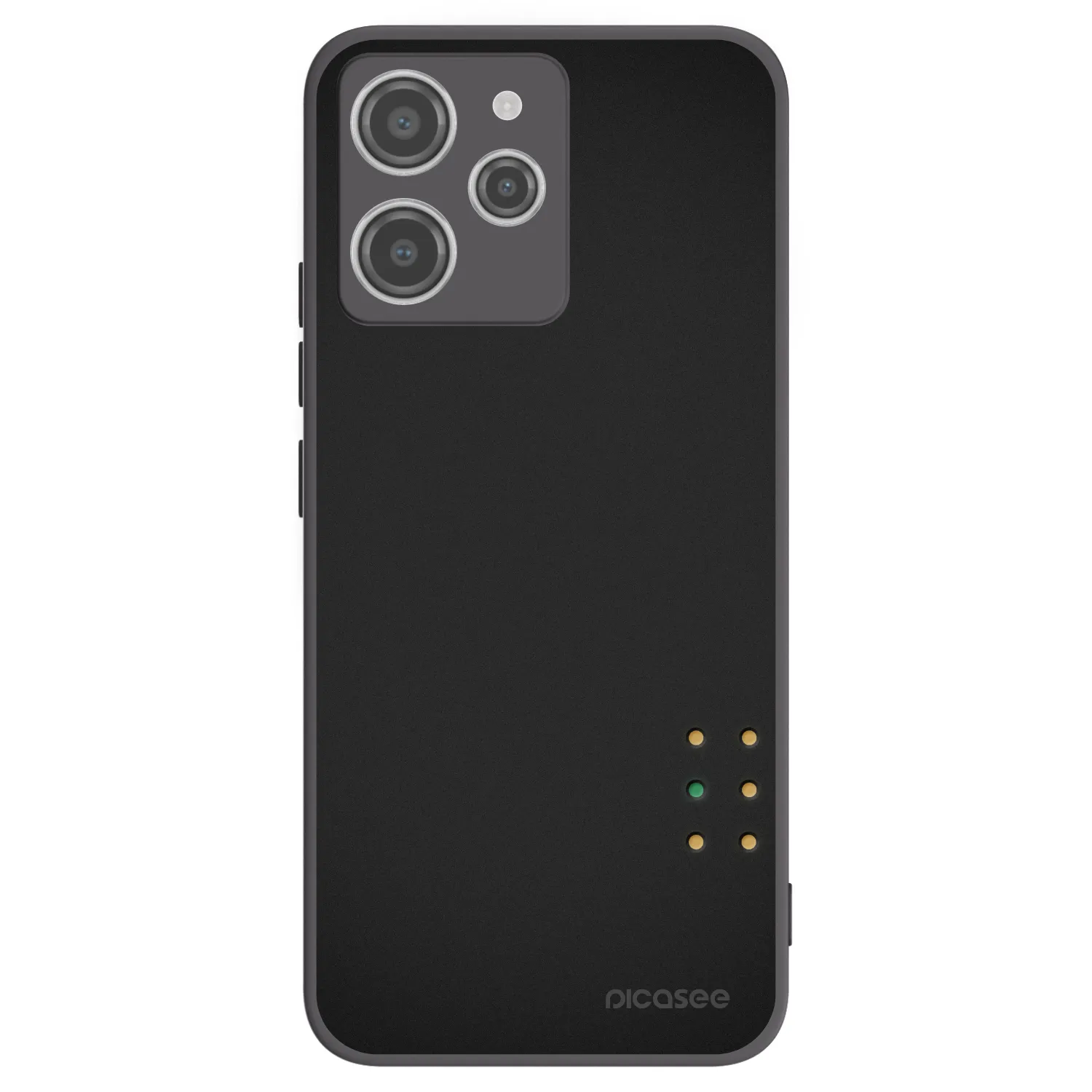 Picasee Xiaomi Redmi 12 4G Hülle - Schwarzes Silikon - Pulse