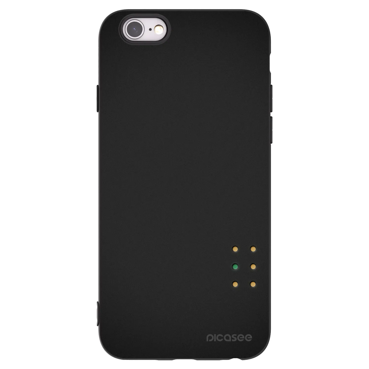 Picasee Apple iPhone 6/6S Hülle - Schwarzes Silikon - Pulse