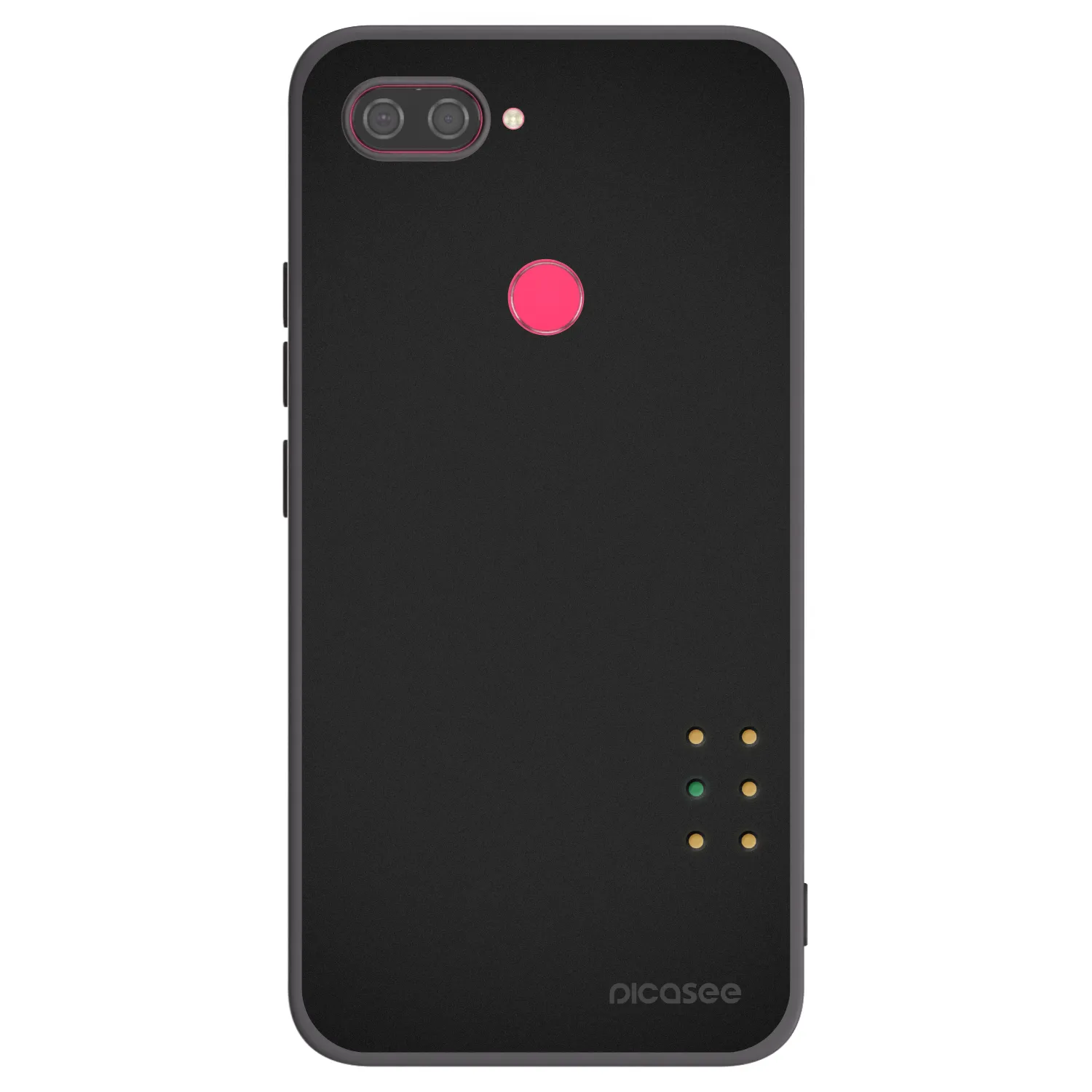 Picasee Xiaomi Mi 8 Lite Hülle - Schwarzes Silikon - Pulse
