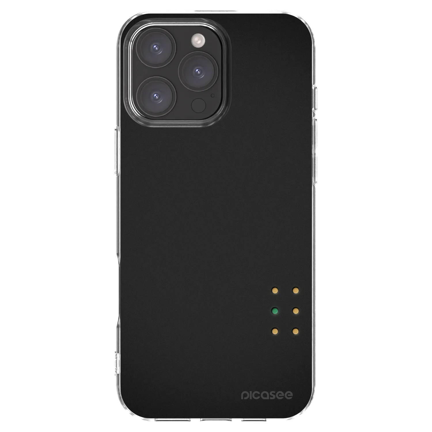 Picasee Apple iPhone 16 Pro Max Hülle - Transparentes Silikon - Pulse
