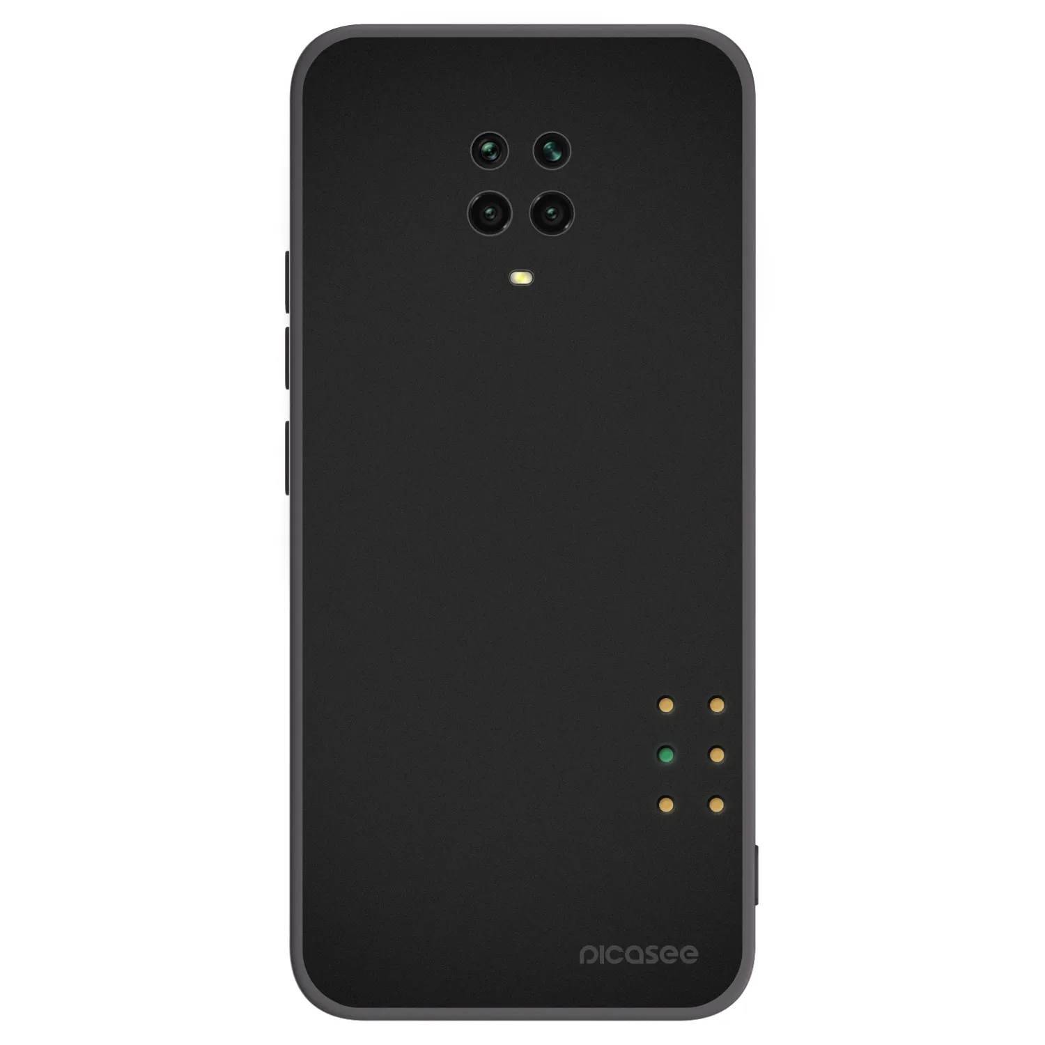 Picasee Xiaomi Redmi Note 9S Hülle - Schwarzes Silikon - Pulse