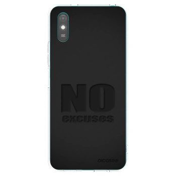 Picasee Xiaomi Redmi 9A Hülle - Transparentes Silikon - No Excuses