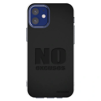 Picasee Apple iPhone 12 mini Hülle - Transparentes Silikon - No Excuses