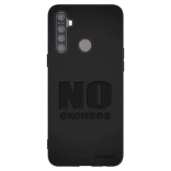 Picasee Realme 5 Hülle - Schwarzes Silikon - No Excuses