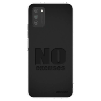 Picasee Xiaomi Poco M3 Hülle - Transparentes Silikon - No Excuses