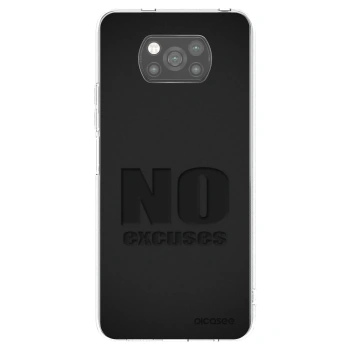 Picasee Xiaomi Poco X3 Pro Hülle - Schwarzes Silikon - No Excuses