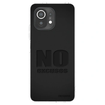 Picasee Xiaomi Mi 11 Hülle - Transparentes Silikon - No Excuses